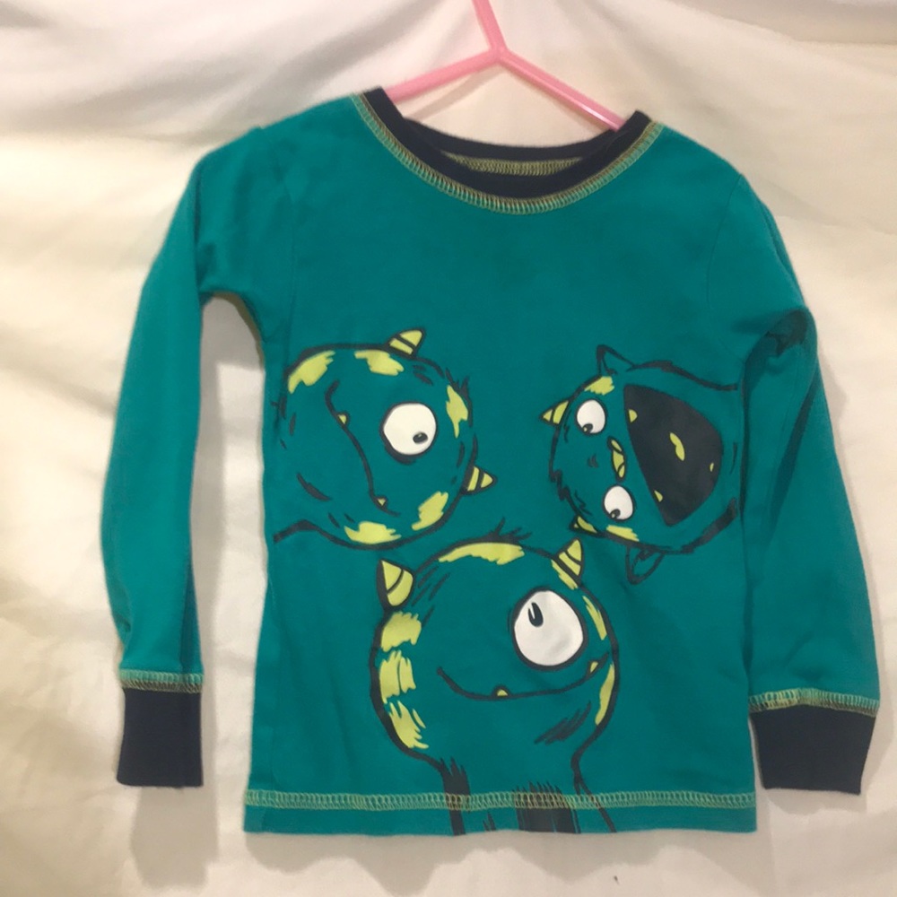 Boys 3T blue/green monsters t shirt